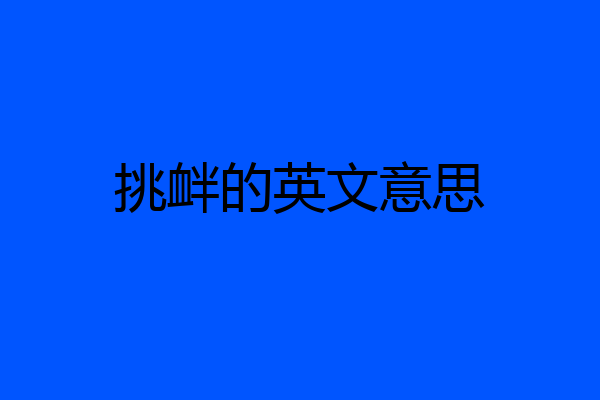 挑衅的英文意思