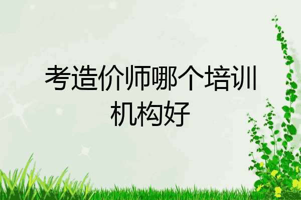 考造价师哪个培训机构好