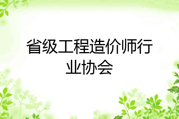 省级工程造价师行业协会