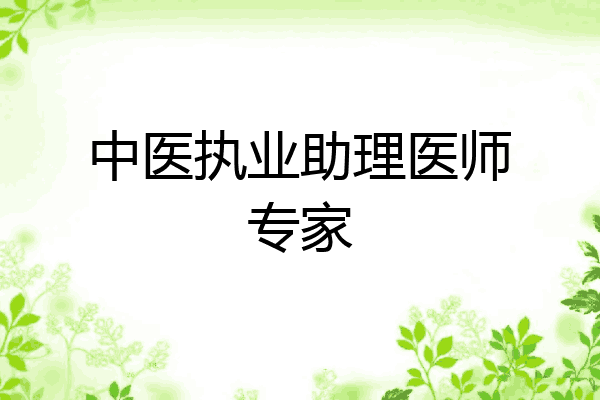 中医执业助理医师专家