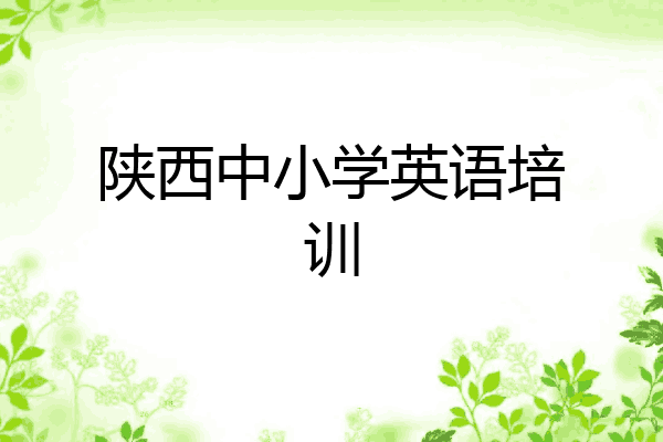 陕西中小学英语培训