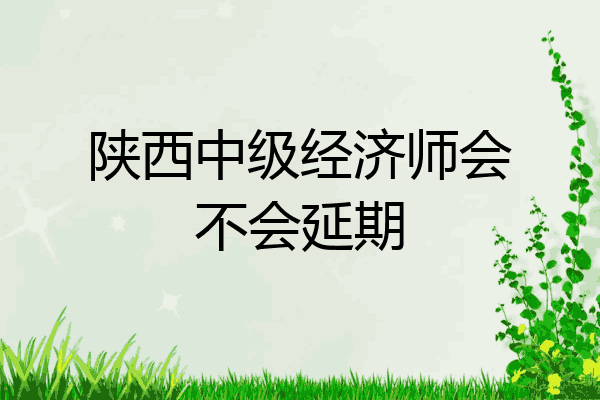 陕西中级经济师会不会延期