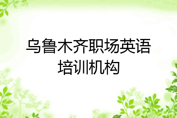 乌鲁木齐职场英语培训机构