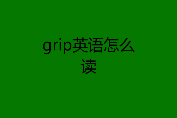 grip英语怎么读