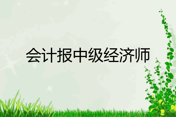 会计报中级经济师