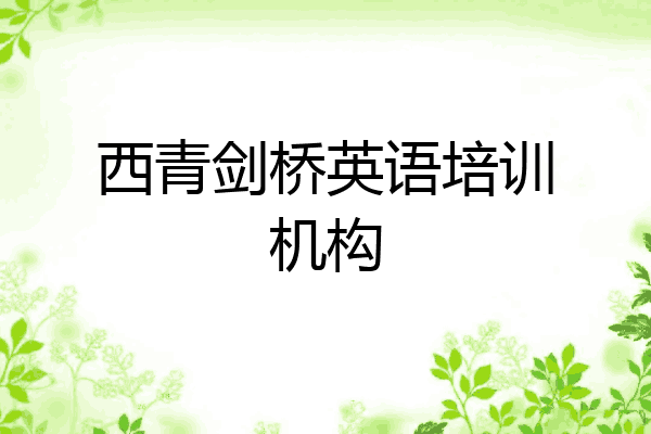 西青剑桥英语培训机构