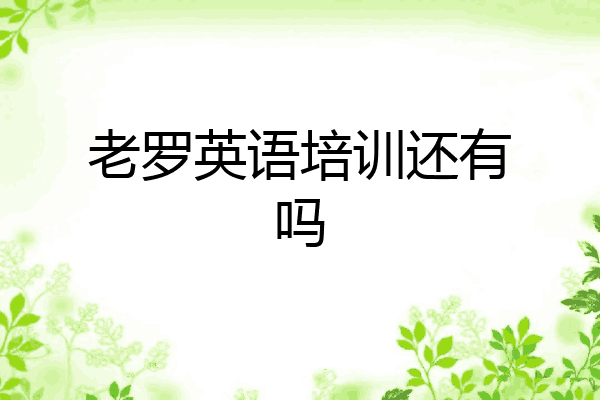 老罗英语培训还有吗