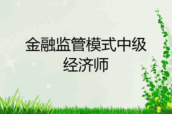 金融监管模式中级经济师