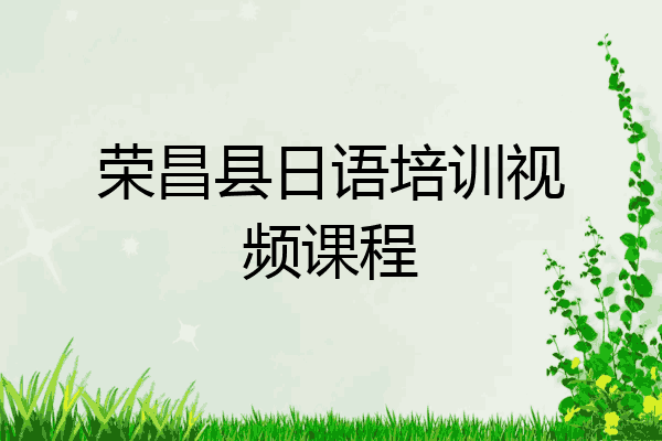 荣昌县日语培训视频课程