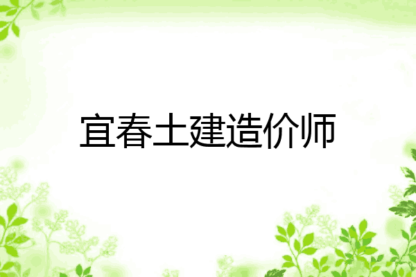 宜春土建造价师