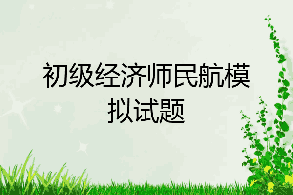 初级经济师民航模拟试题