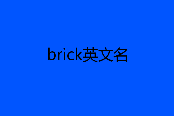 brick英文名