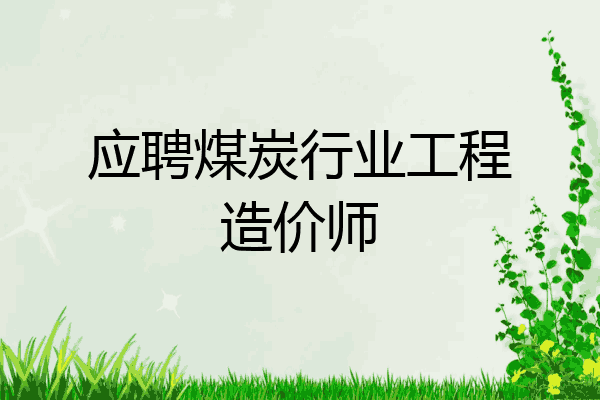 应聘煤炭行业工程造价师