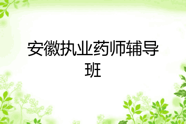 安徽执业药师辅导班