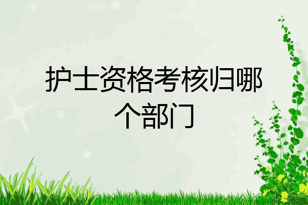 护士资格考核归哪个部门
