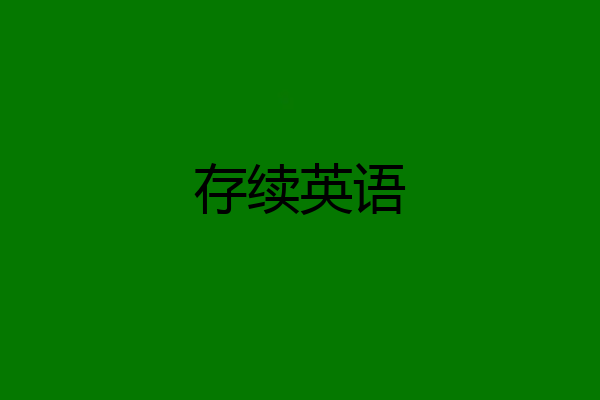存续英语