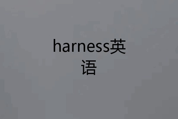harness英语