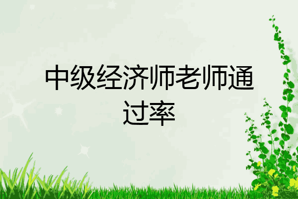 中级经济师老师通过率