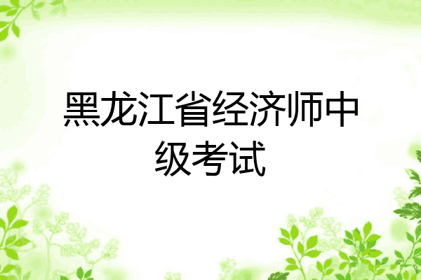 黑龙江省经济师中级考试