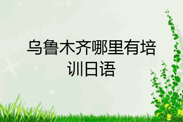 乌鲁木齐哪里有培训日语