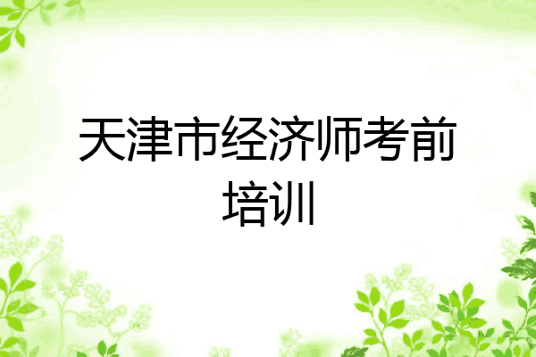 天津市经济师考前培训