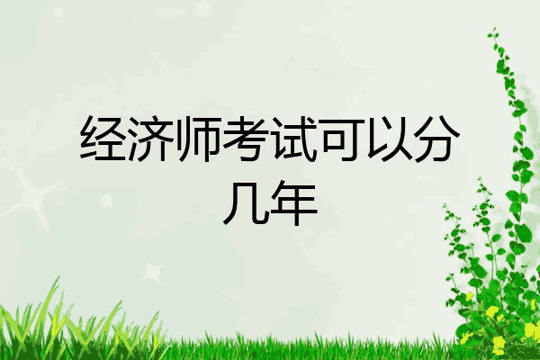 经济师考试可以分几年