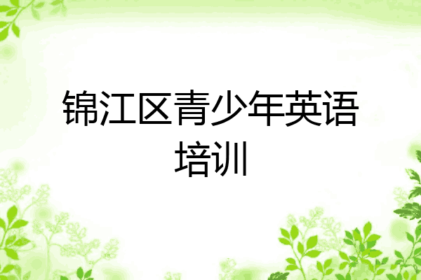 锦江区青少年英语培训