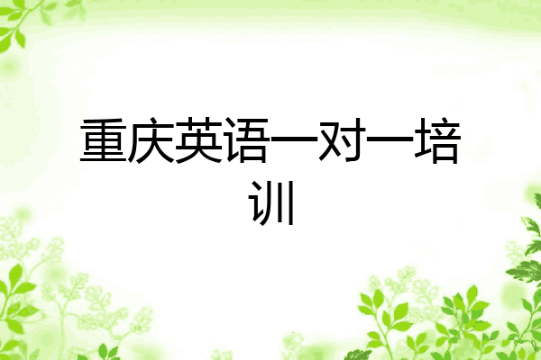 重庆英语一对一培训
