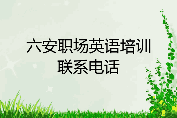 六安职场英语培训联系电话