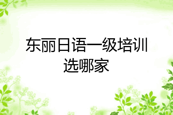 东丽日语一级培训选哪家
