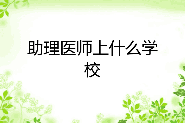 助理医师上什么学校