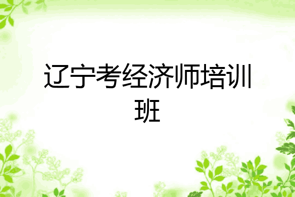 辽宁考经济师培训班