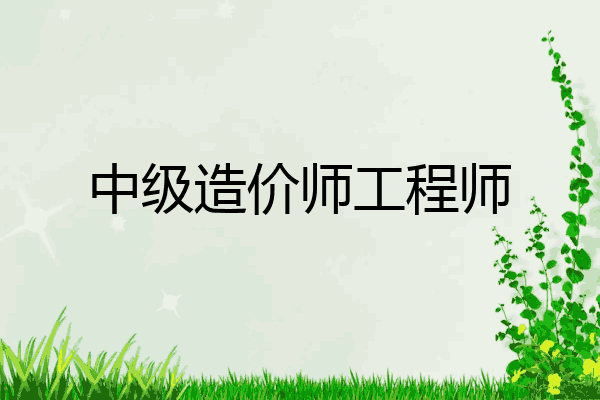 中级造价师工程师