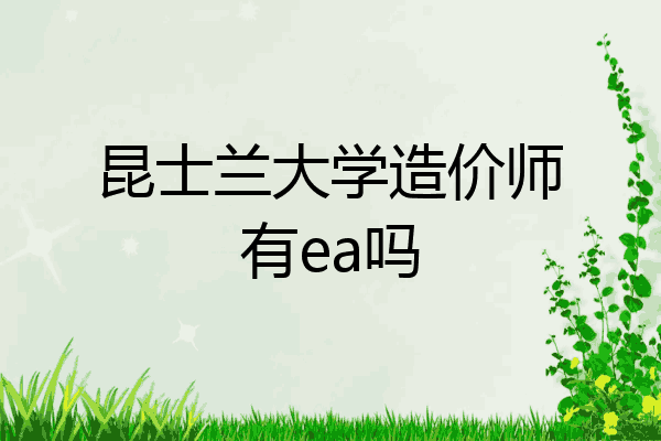 昆士兰大学造价师有ea吗