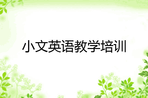 小文英语教学培训