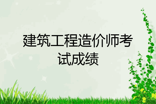建筑工程造价师考试成绩