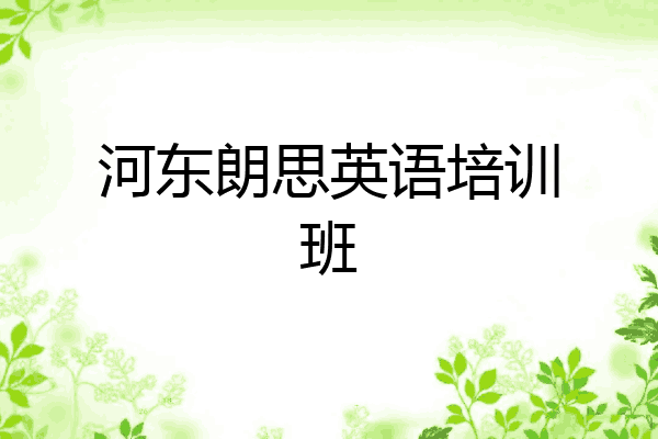河东朗思英语培训班