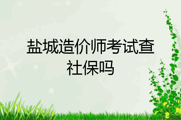 盐城造价师考试查社保吗