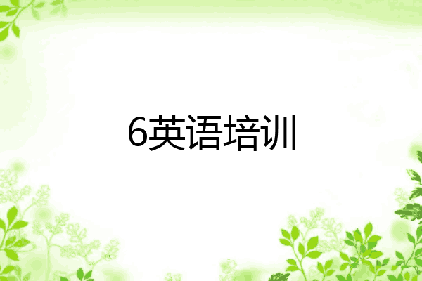 6英语培训