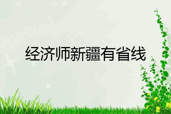 经济师新疆有省线