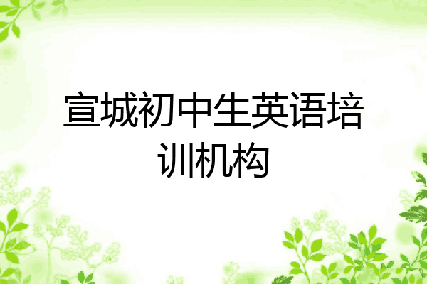 宣城初中生英语培训机构