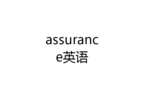 assurance英语