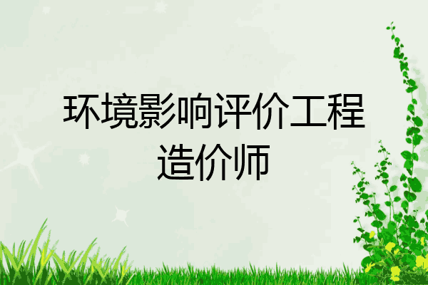 环境影响评价工程造价师