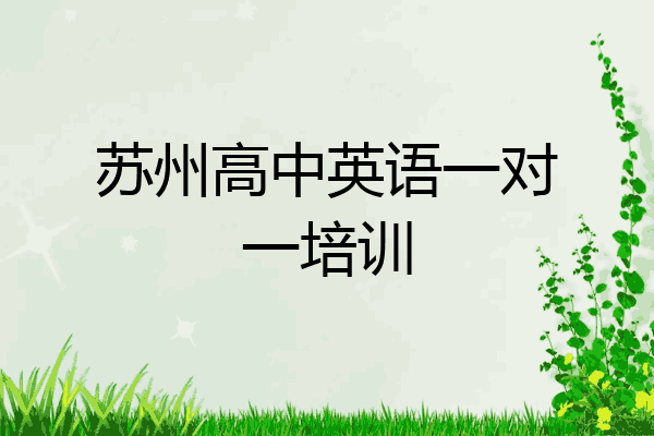 苏州高中英语一对一培训