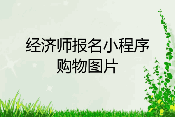 经济师报名小程序购物图片