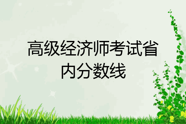高级经济师考试省内分数线