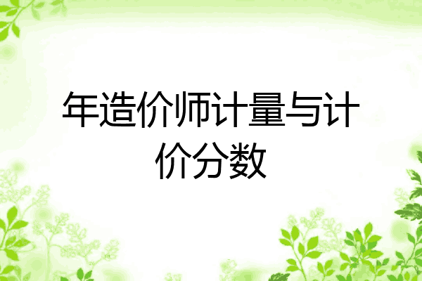 年造价师计量与计价分数