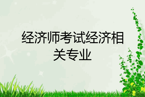 经济师考试经济相关专业