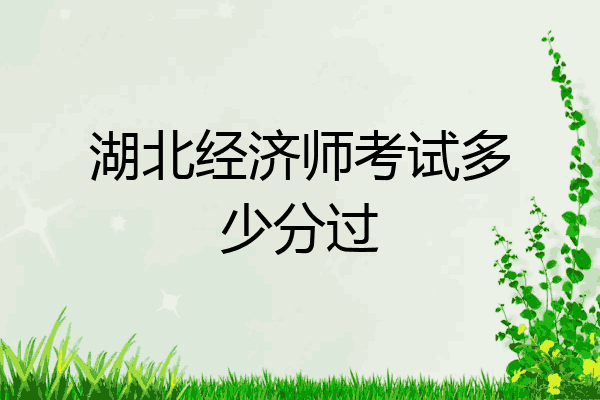 湖北经济师考试多少分过