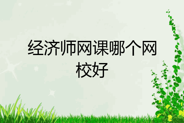 经济师网课哪个网校好